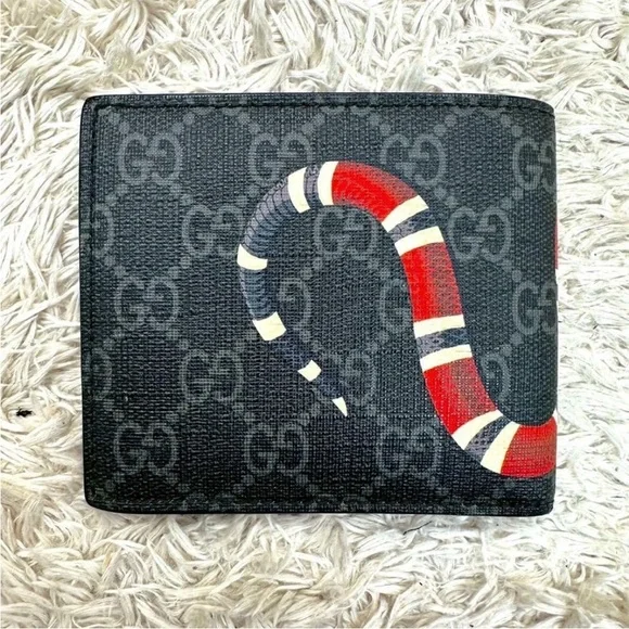 Gucci Black and Red Snake Wallet - Picture 3 of 11